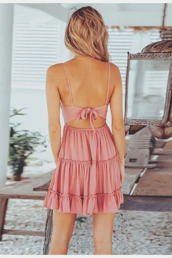 White Spaghetti Strap Dress with Vintage Inspired Everyday Styling
