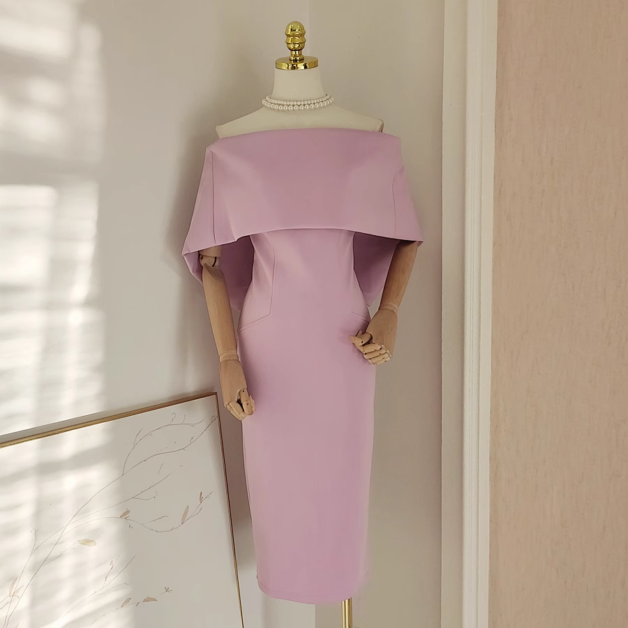 Sexy A line Off The Shoulder Lilac Vacation Dress Satin Women Dresses - VelvetHem