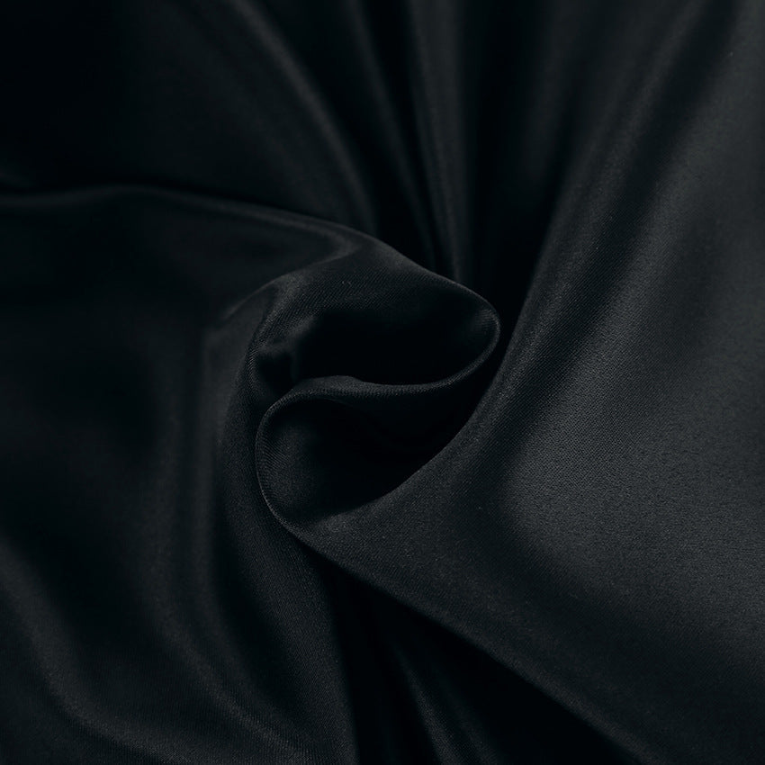 Bow Gate Mini Dress Black