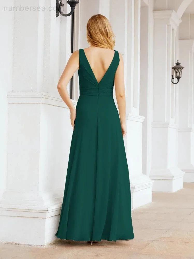 ZapDress Bridesmaid Dresses for Wedding Ruffles Long Formal Prom Gowns 28039 (ZD16999)