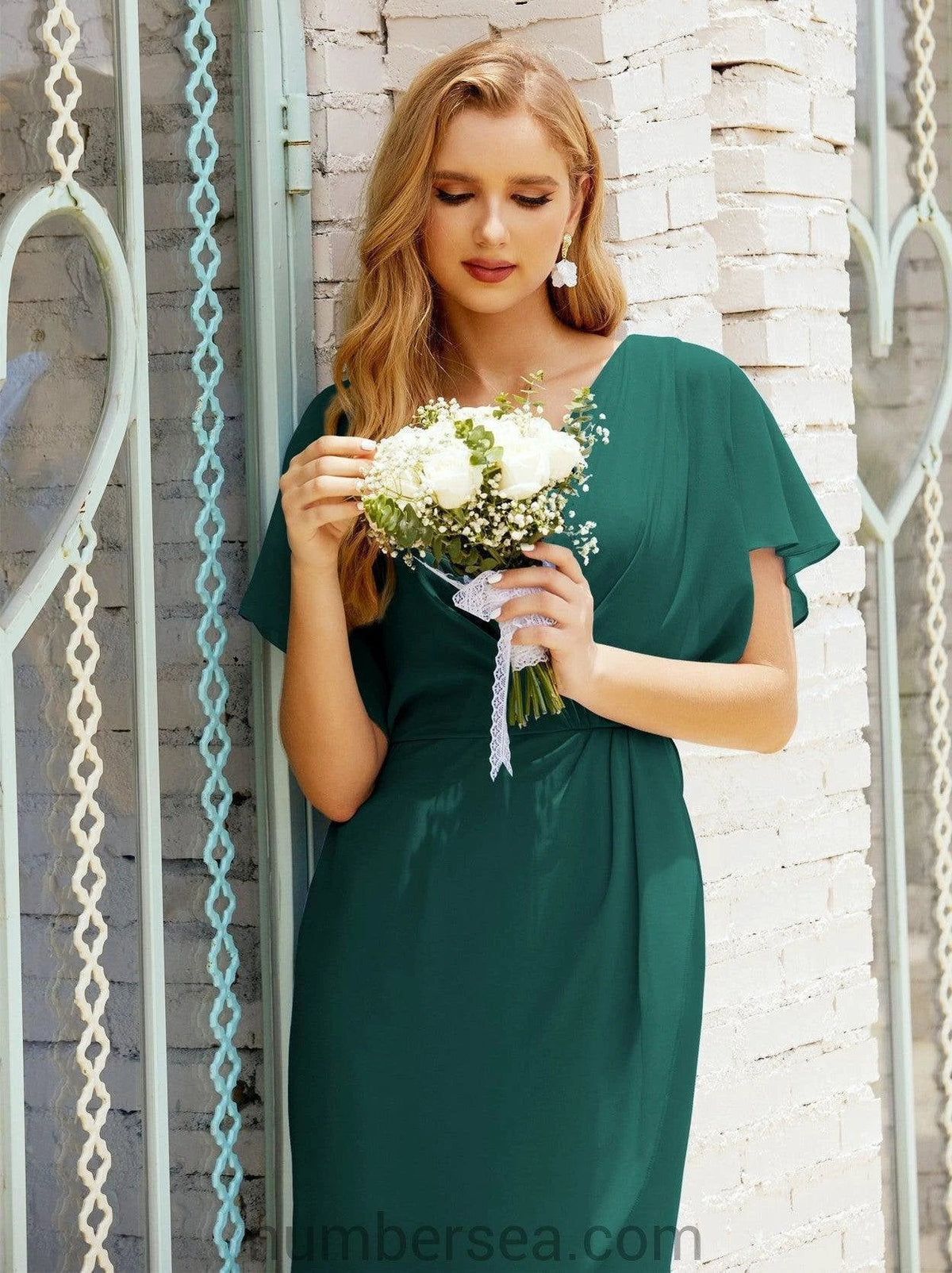 Homecoming Dresses Knee Length Sleeveless Prom Gowns 28021 (ZD16955)