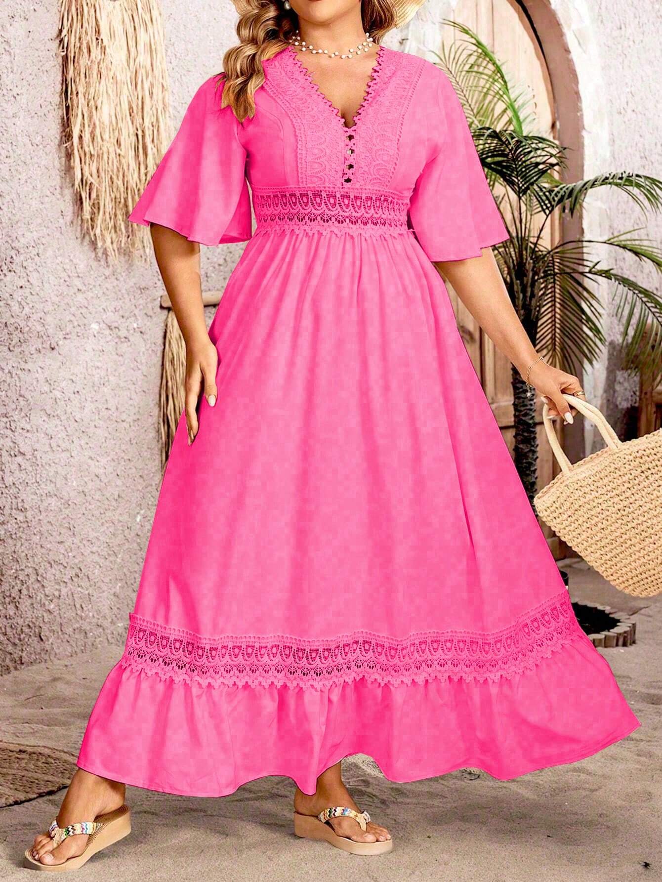 Margarita Statement Line Plus Size Dress for Women Occasion Edit