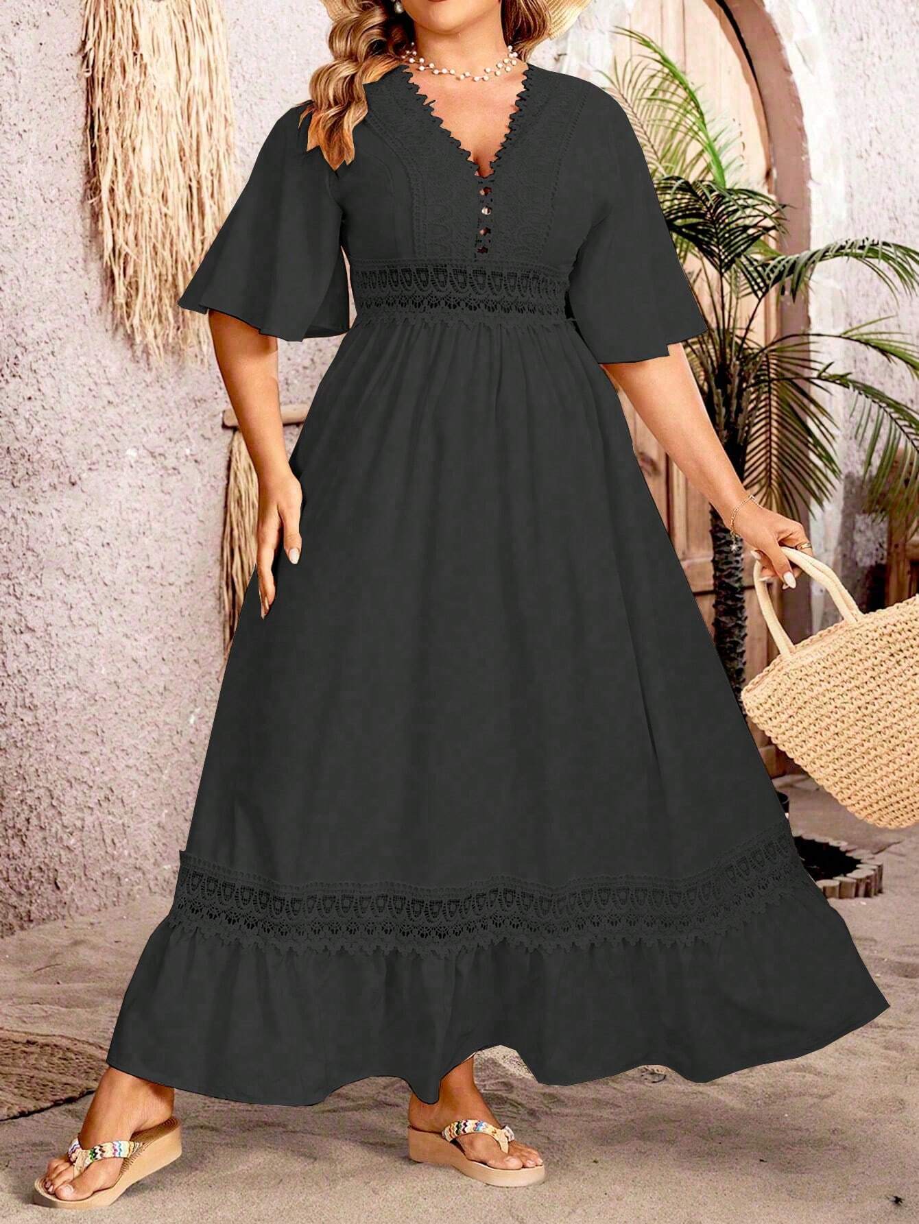 Margarita Statement Line Plus Size Dress for Women Occasion Edit