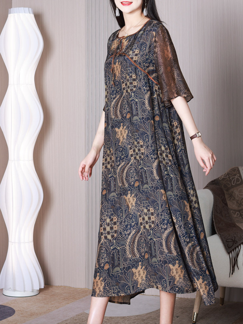 Ever-Pretty Round Neck A-line Dress