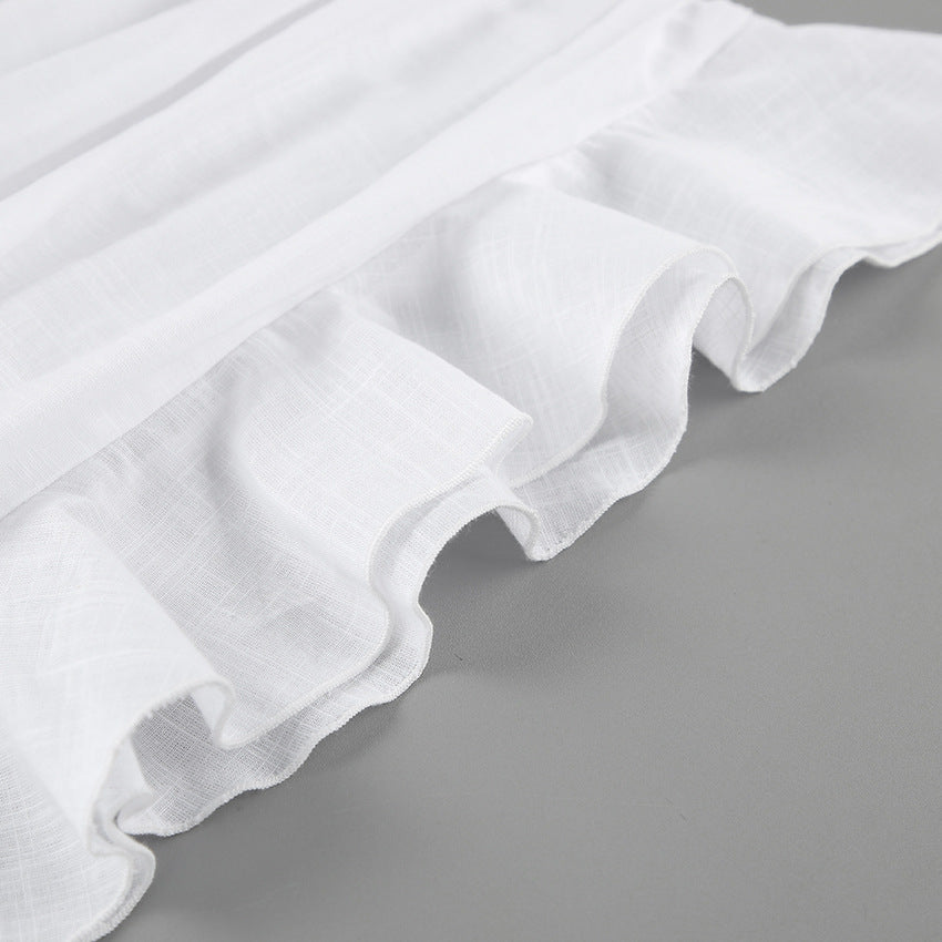 Greece Babe Mini Dress White