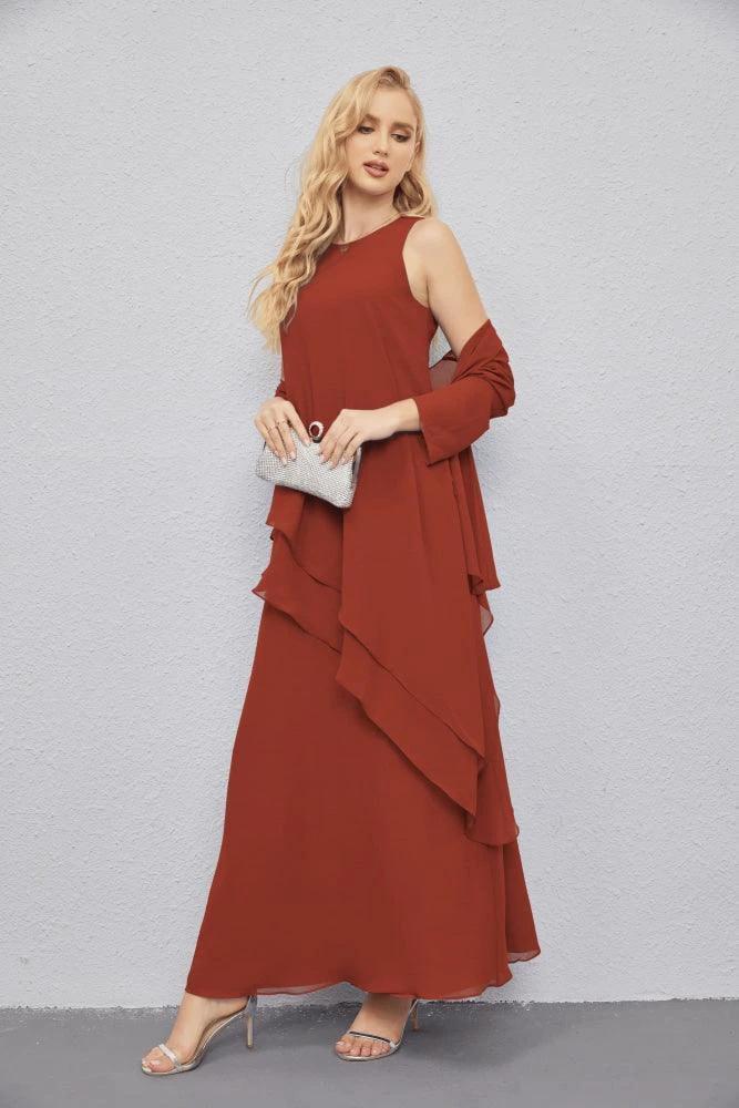Mother of Bride Dresses with Open Front Lightweight Cardigan Formal Prom Gown 28081 by numbersea