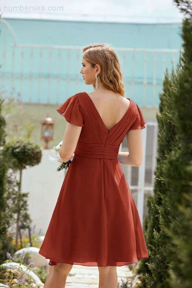 Knee Length Homecoming Dresses Formal Cocktail Prom Gown 28013 (ZD16946)