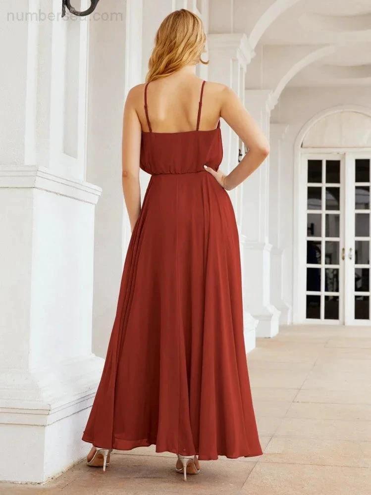 ZapDress  Halter Long Bridesmaid Dresses Formal A line Juniors Dress 28029 (ZD17029)