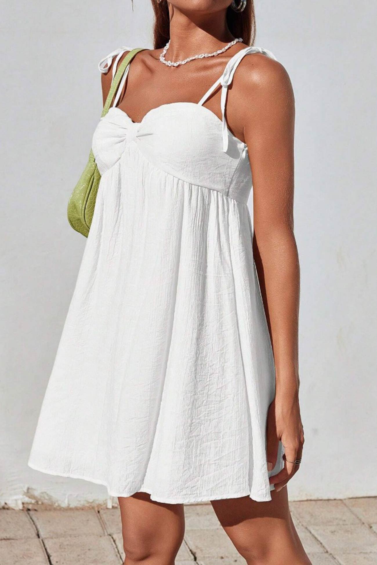 Bow Tie up Cami Mini Dress