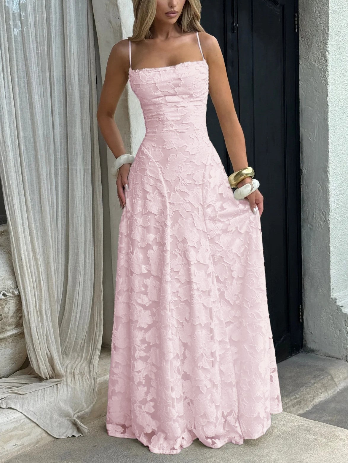 Jacquard Maxi Dress