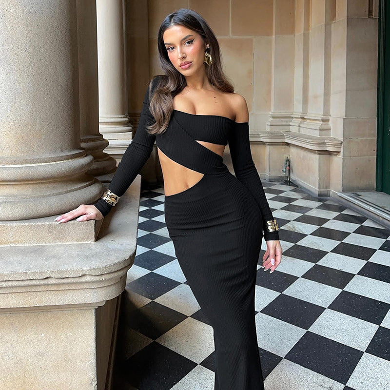 Midnight sky dress Black