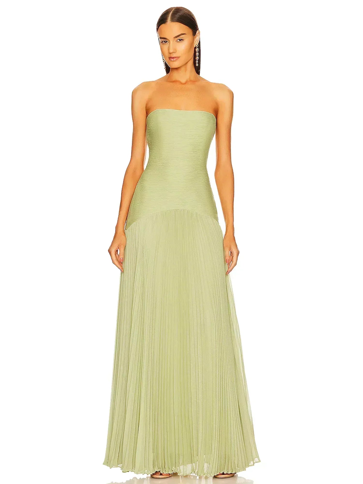 Morgane Sleeveless Drop Waist Maxi Dress