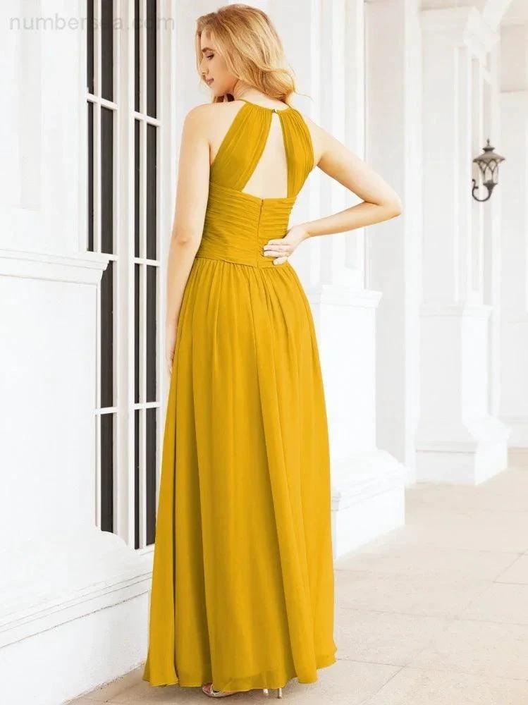 ZapDress Sleeveless Bridesmaid Dresses Long Prom Gown Zipper with Keyhole Back 28056 (ZD17040)