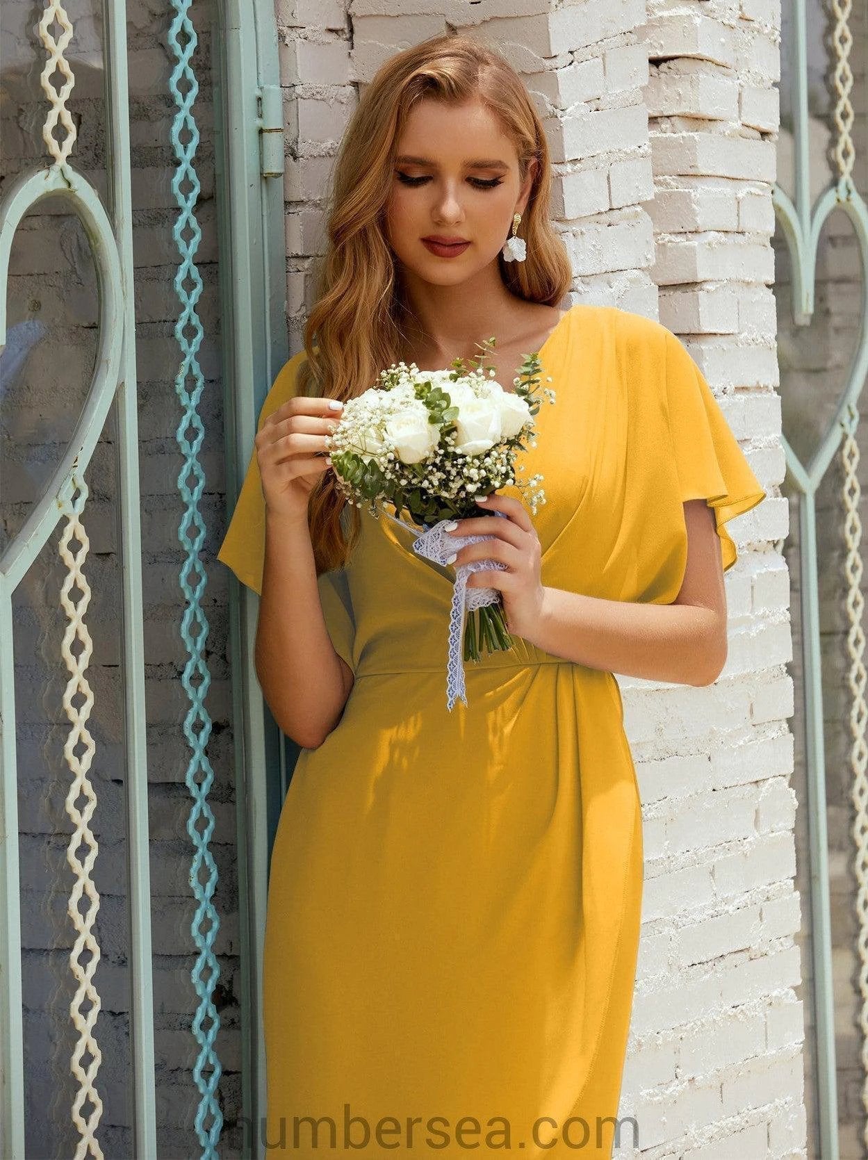 Homecoming Dresses Knee Length Sleeveless Prom Gowns 28021 (ZD16955)