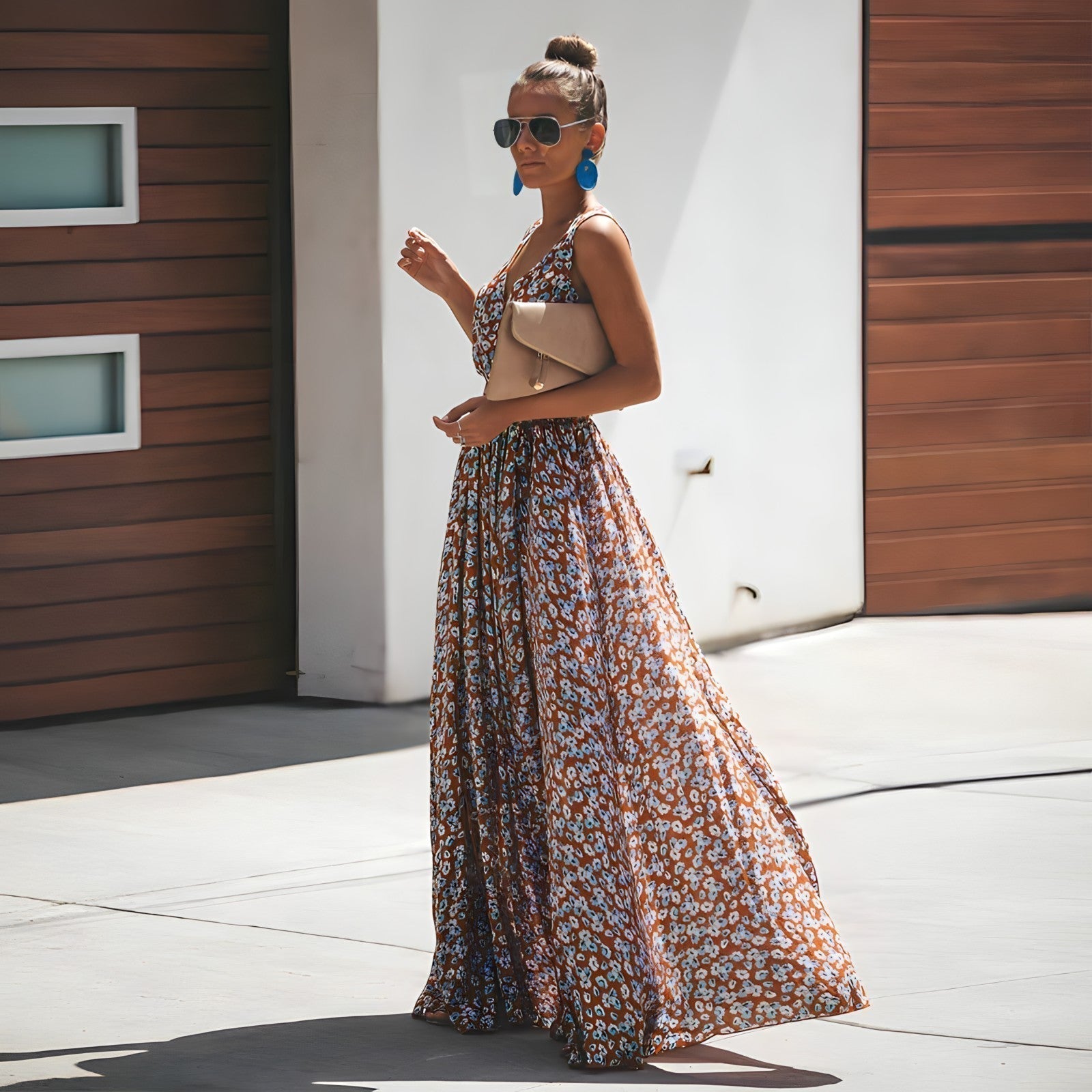 Kimberly Statement Bohemian Chic Lange Dress Boutique Collection