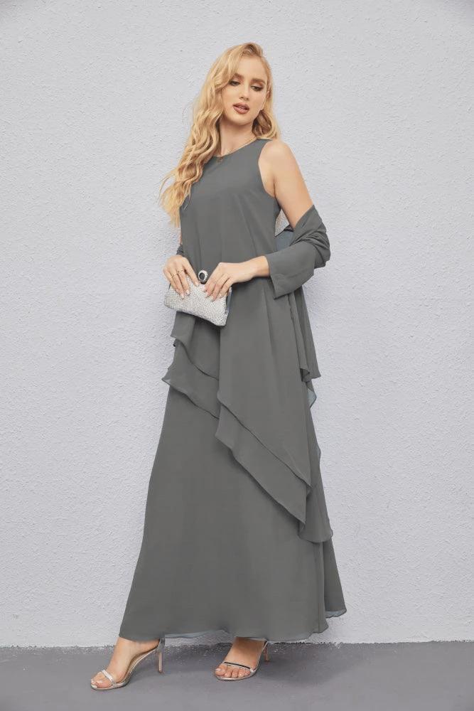 Mother of Bride Dresses with Open Front Lightweight Cardigan Formal Prom Gown 28081 by numbersea