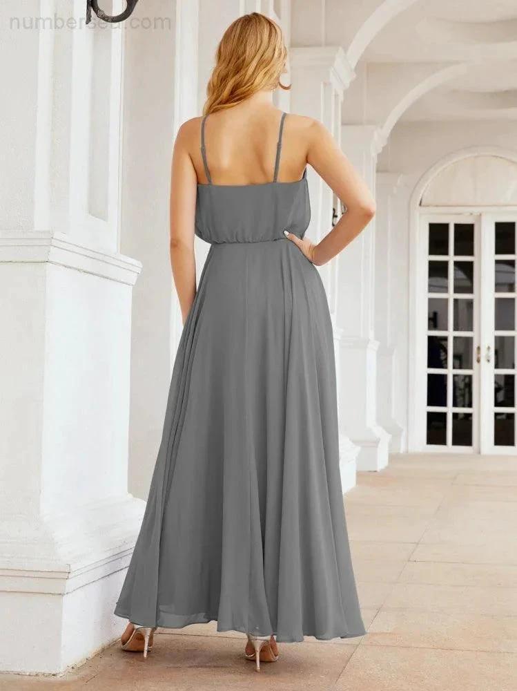 ZapDress  Halter Long Bridesmaid Dresses Formal A line Juniors Dress 28029 (ZD17029)