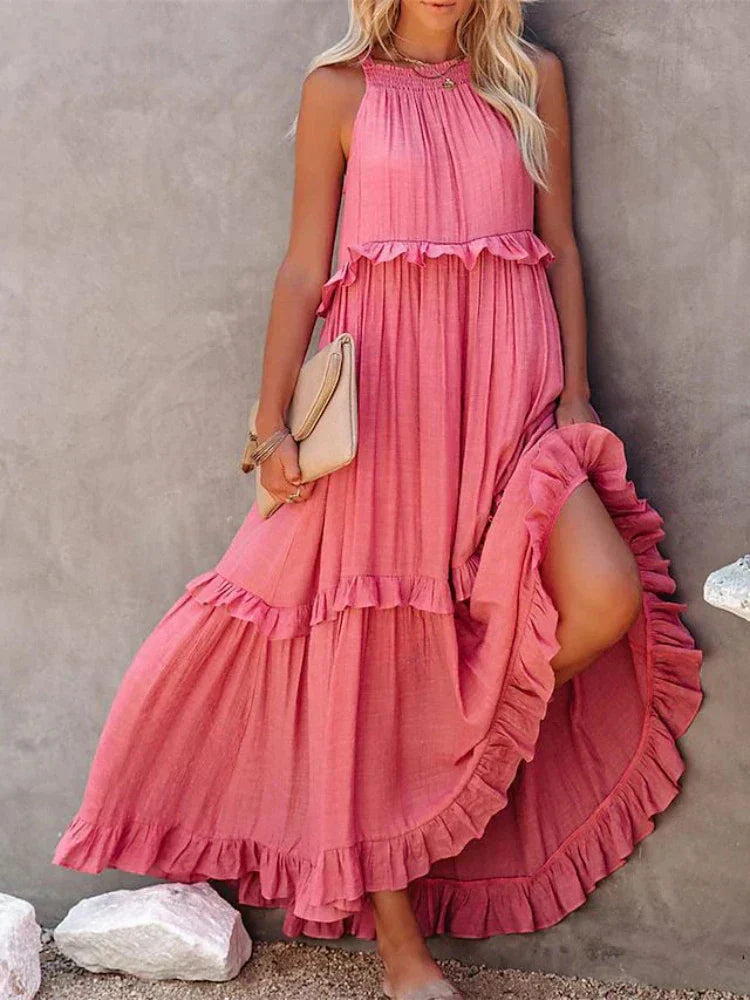 Delfina Casual and Relaxed Summer Dress for Women Wedding Guest Look