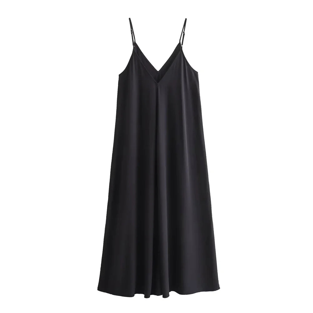 Dafne Flowing Midi Dress for Women Easy Wear Style