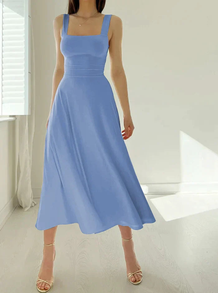 Johana Aesthetic Stylish Midi Dress Elevated Occasion Wear