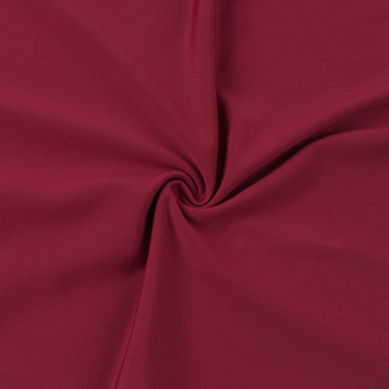Crimson Kiss Mini Bodycon Dress Maroon