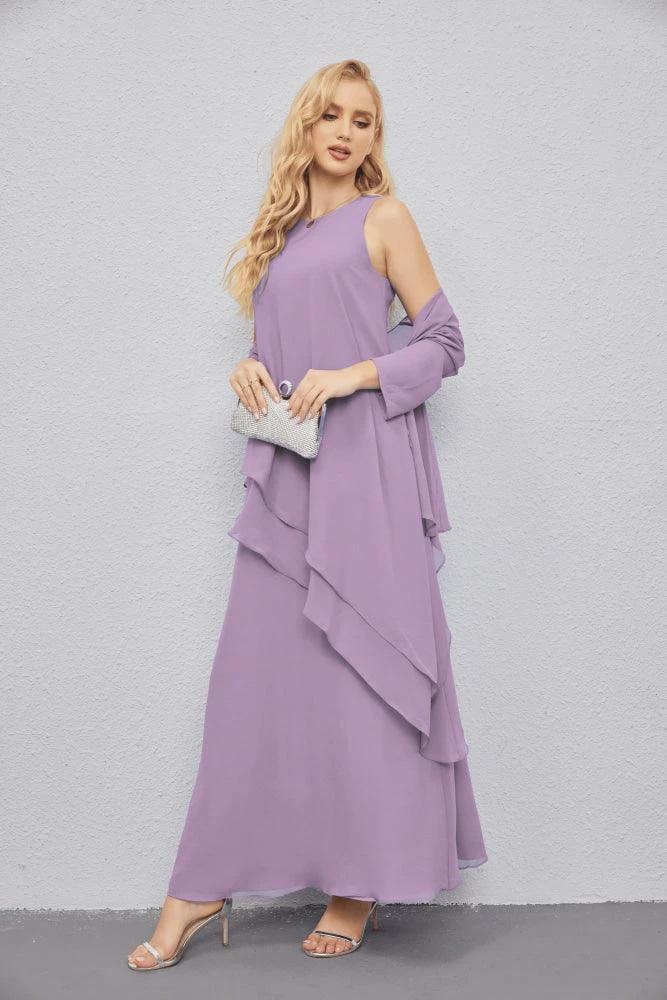 Mother of Bride Dresses with Open Front Lightweight Cardigan Formal Prom Gown 28081 by numbersea
