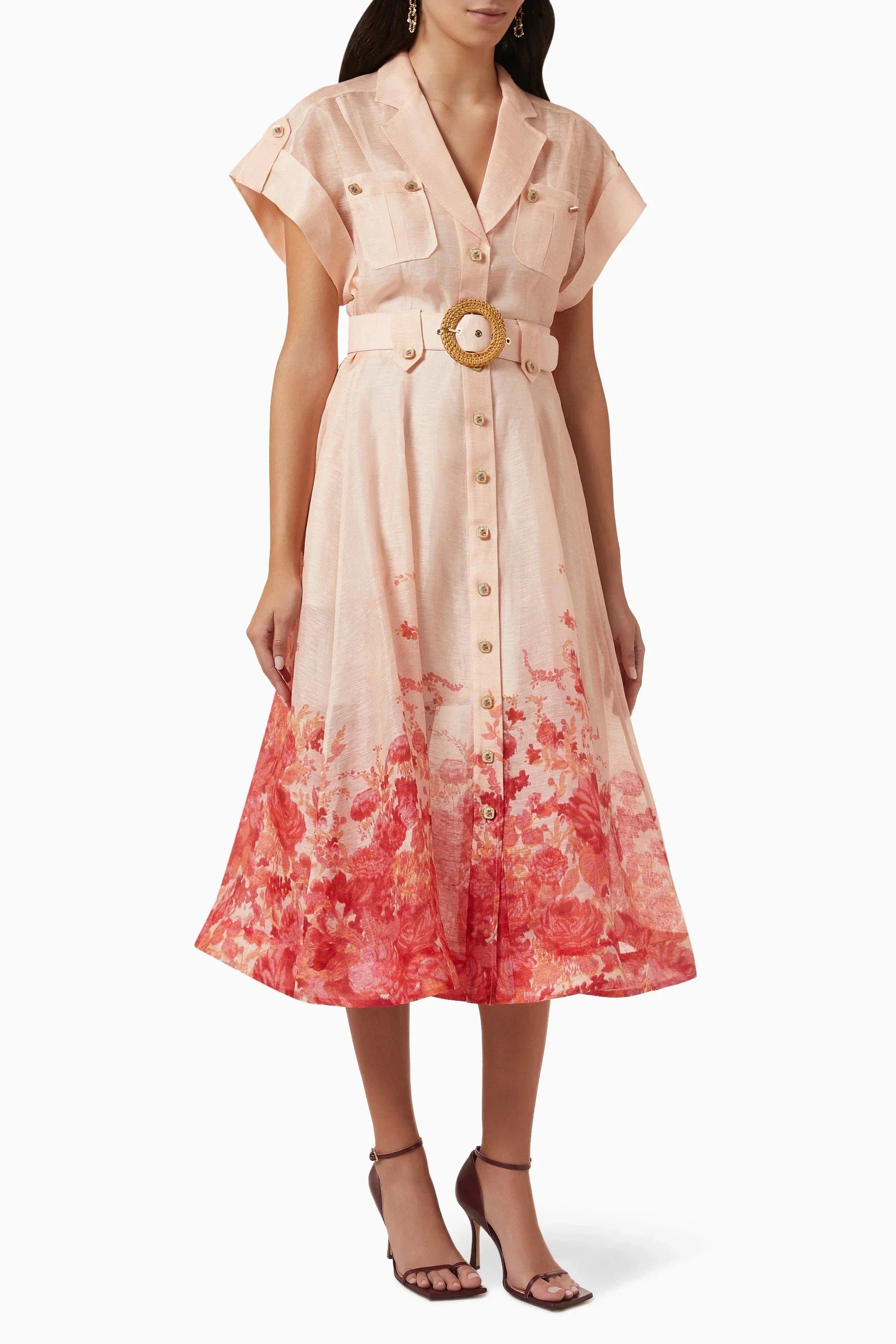 María Exclusive José Mini Dress with Satin Straps Evening Wear Edit