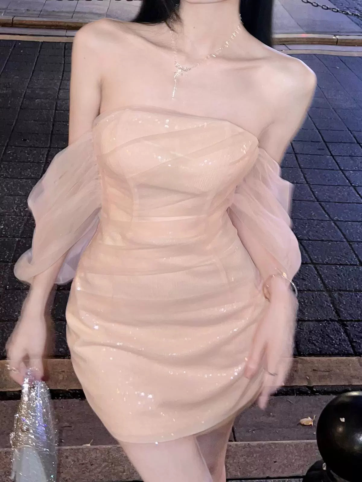 Sexy Off Shoulder Shinny Short Evening Dress Cocktail Dresses Short Birthday Party Dress