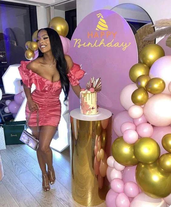 Ruffled Neckline Tight Dress 18th Birthday Outfit Dress Sexy Short Homecoming Dress (ZD12555) - VelvetHem