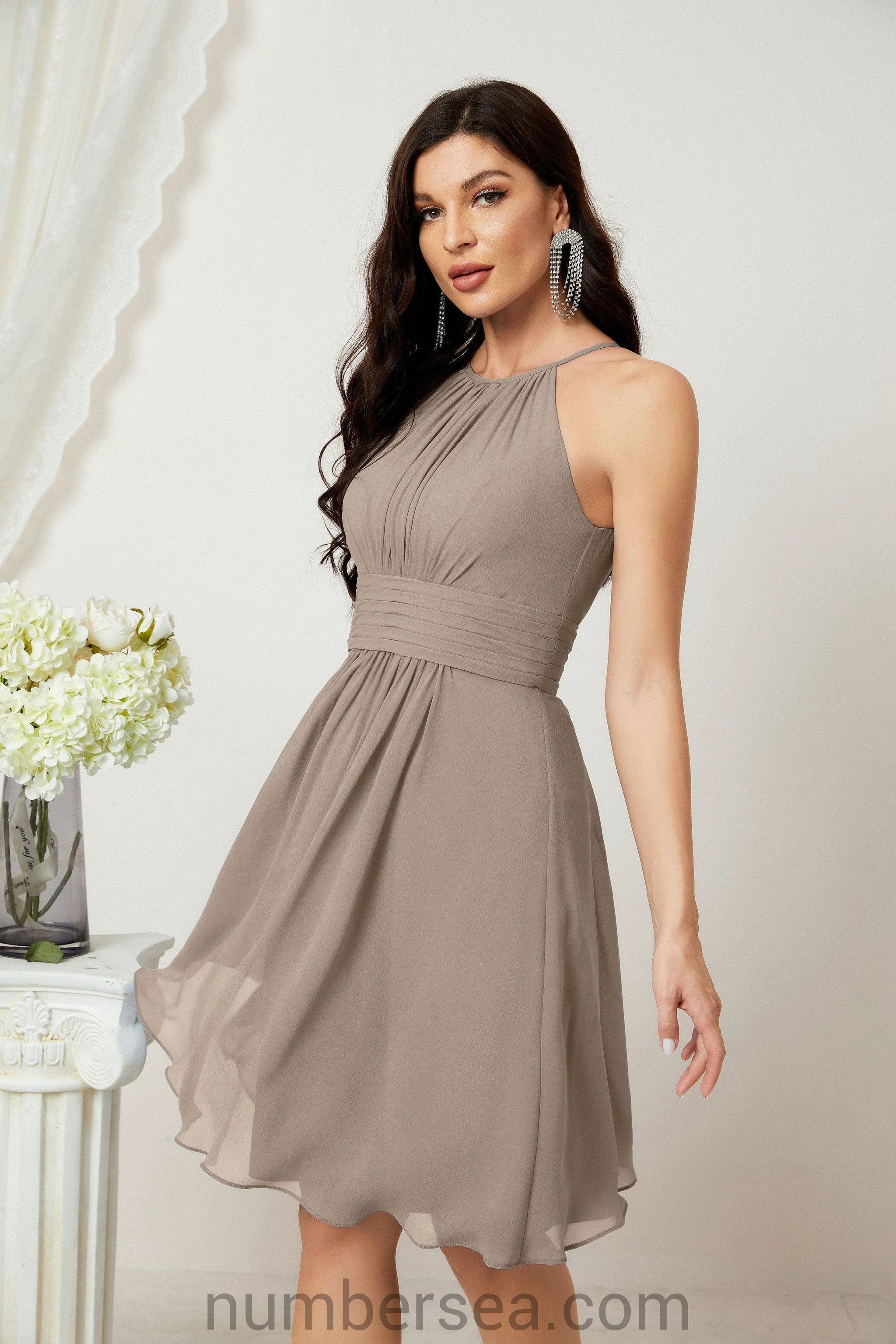 Halter Homecoming Dresses Formal Evening Party Cocktail Dress 28011 Clearance sale (ZD16954)