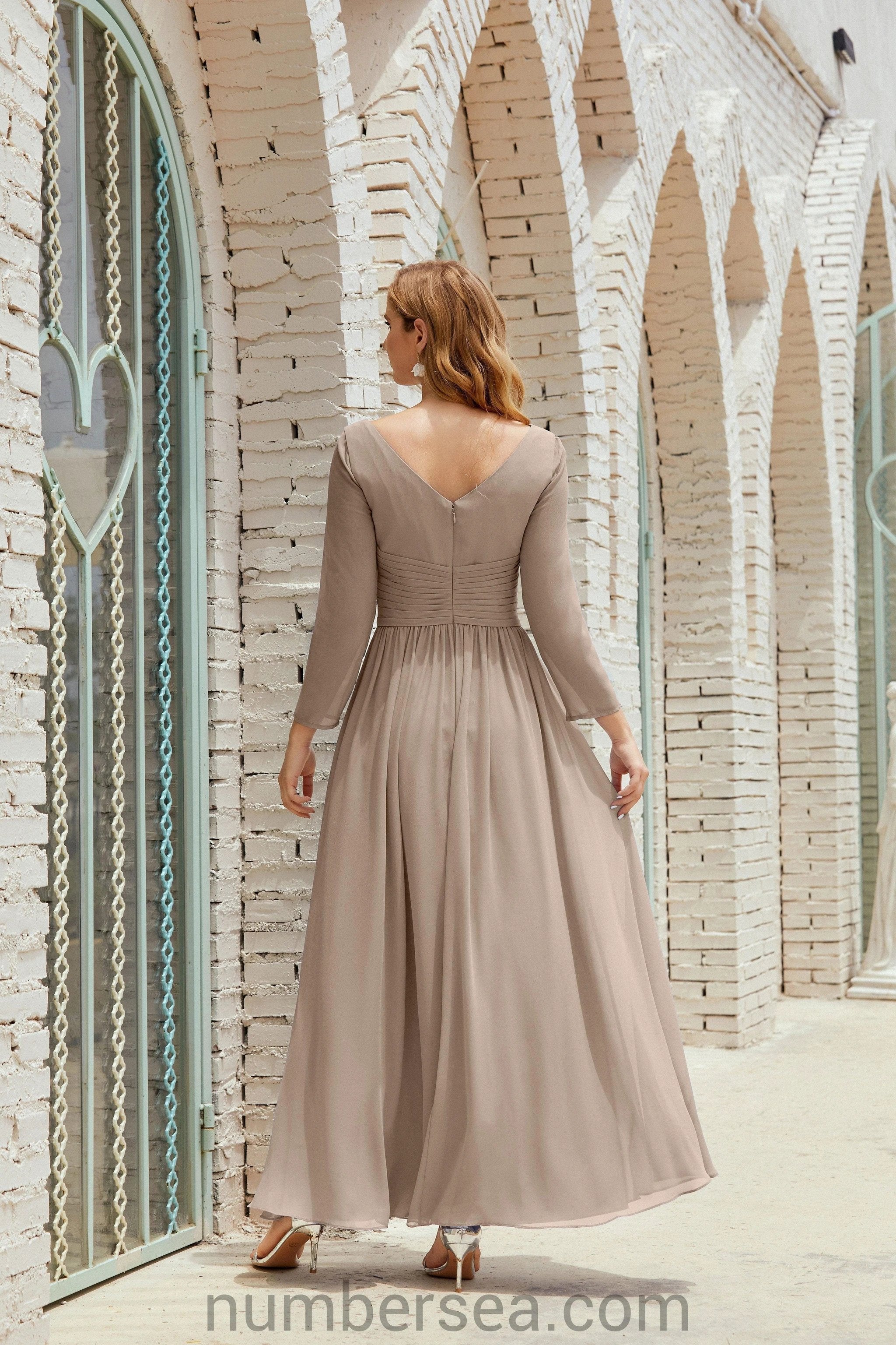 ZapDress Bridesmaid Dress Chiffon Formal Party Dress Evening Dress 28016 (ZD16992)