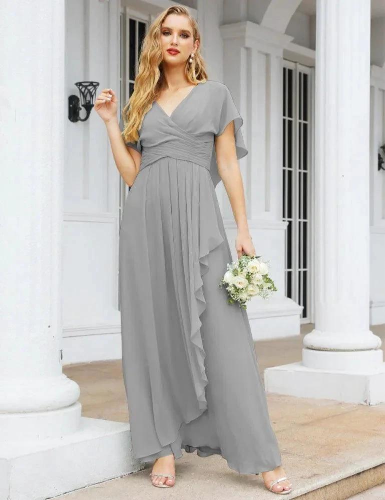 Numbersea Bridesmaid Dresses Backless Formal Prom Gowns for Evening Party Mother of The Bride Dress 28040 by numbersea