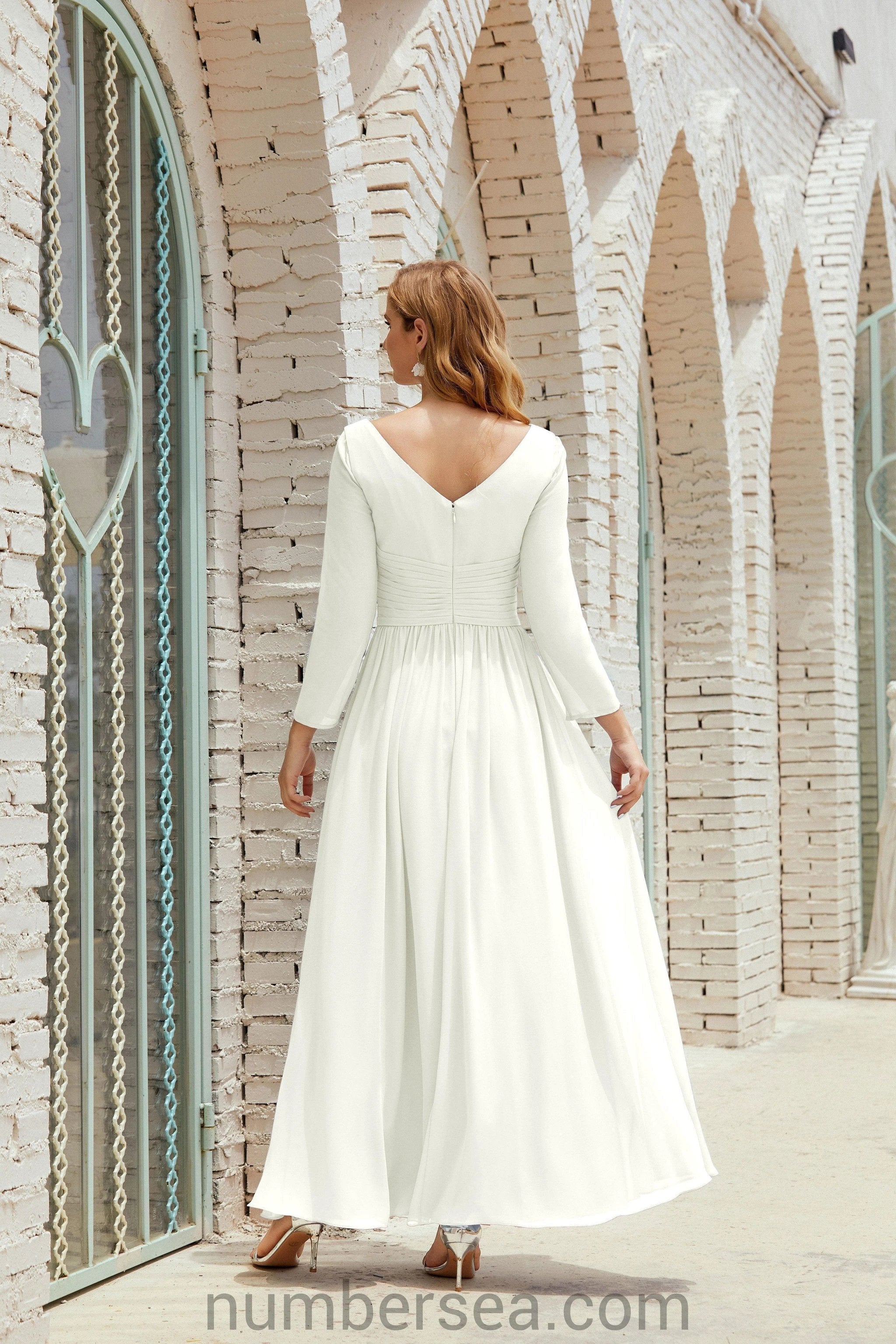 ZapDress Bridesmaid Dress Chiffon Formal Party Dress Evening Dress 28016 (ZD16992)