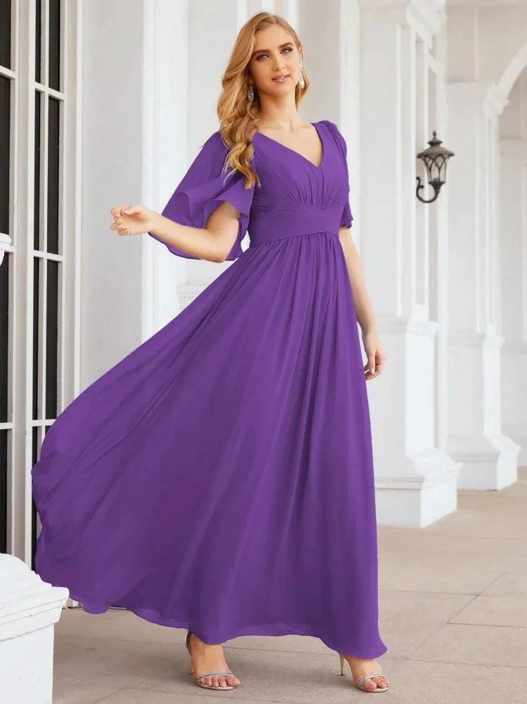Numbersea Bridesmaid Dresses for Women Wedding Long Party Prom Dress 28068 by numbersea