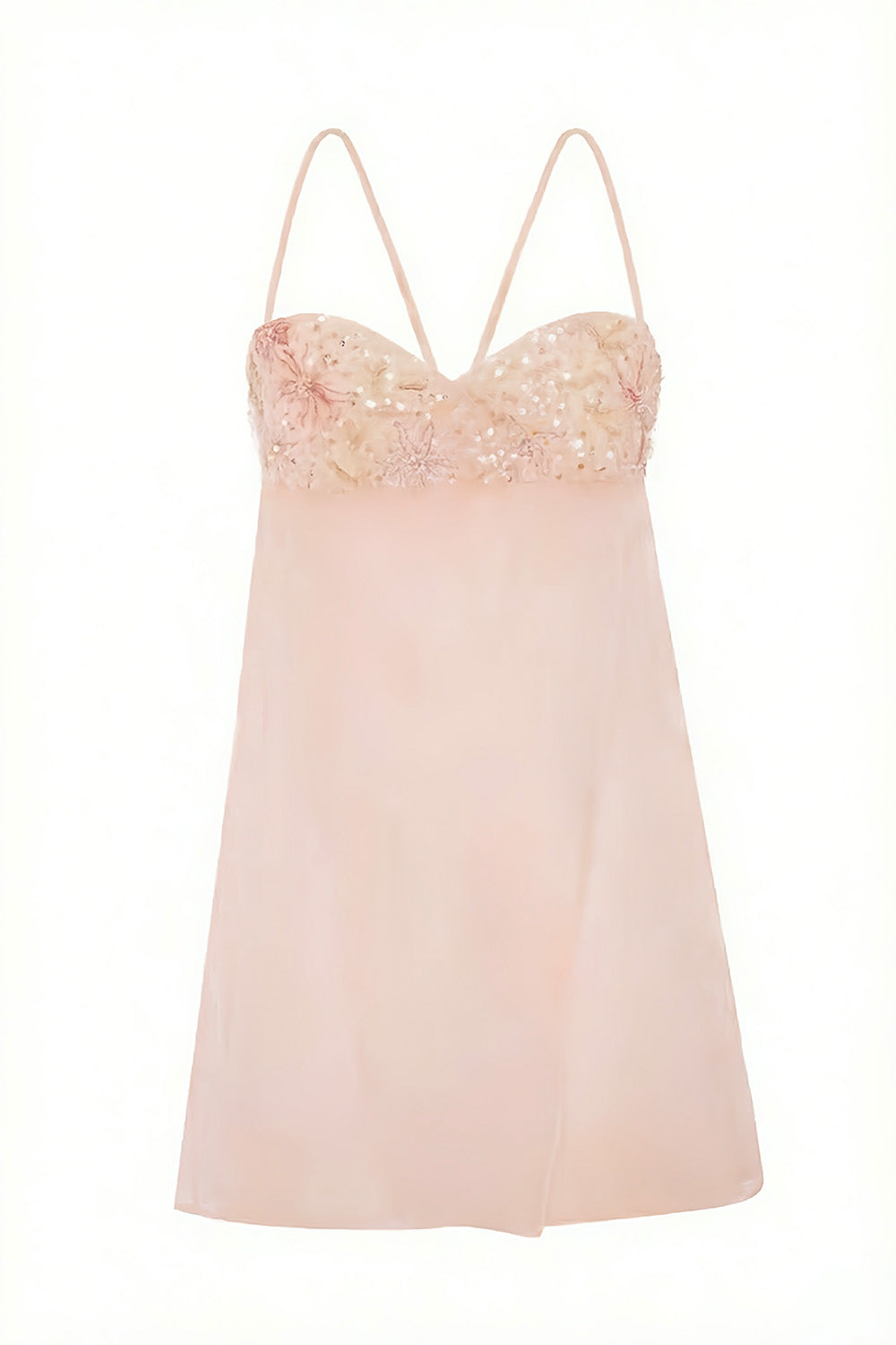Cute A Line Spaghetti Straps Light Yellow Short Homecoming Dress with Embroidery