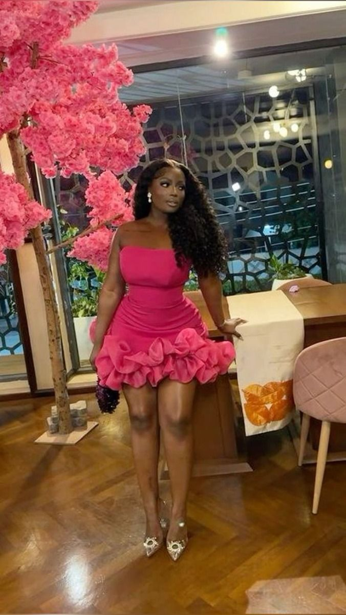 Unique Strapless Hot Pink Pleated Homecoming Dress Short Birthday Dress Y7853 - VelvetHem