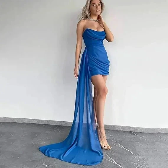 White Homecoming Dress White Wedding Guest Dress Y2958 by simplepromdress
