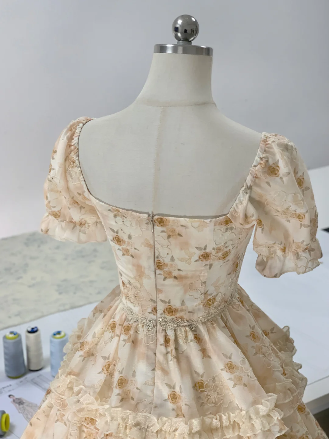 Cute Chiffon Print Floral A Line Short Party Dress Homecoming Dress