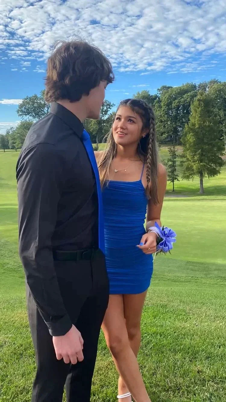 Sexy Royal Blue Dress Royal Blue Mini Dress Short Homecoming Dress Y2231 by simplepromdress