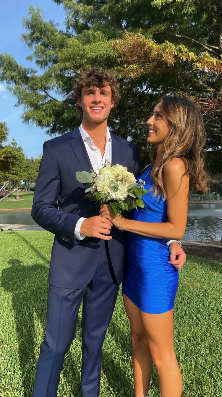 Royal Blue Bodycon Dress Short Homecoming Dress - VelvetHem