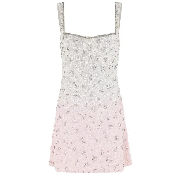 Gorgeous Sheath Square Neck Sequin Short Homecoming Dress Cocktail Dress - View 5 | VelvetHem