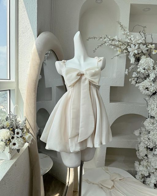 Pink Cocktail Dress Short Party Dress Homecoming Dress - View 3 | VelvetHem