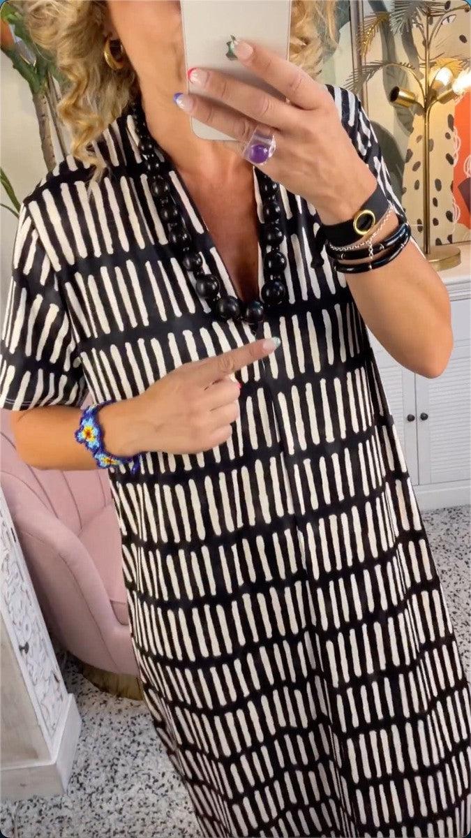 Gordiana Statement Short Sleeve Maxi Dress Occasion Edit