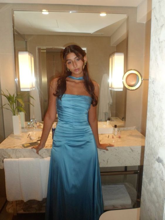 Strapless Prom Dress Blue Evening Dress fg6682 - VelvetHem