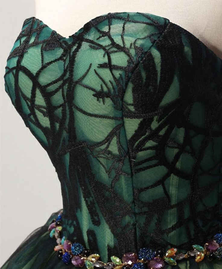 Stylish Tulle Lace Short Prom Dress, Cute Evening Dress - View 4 | VelvetHem