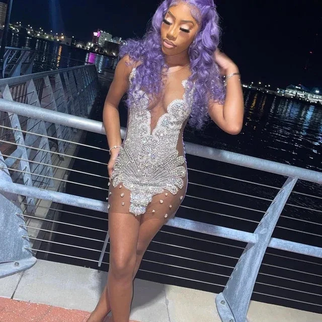 Luxurious Heavy Handmade Beaded Party Dress 21st Birthday Dress Sexy Homecoming Dress Y1425 by simplepromdress