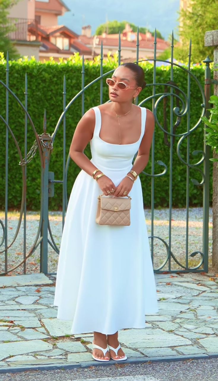 Simple White Satin A-Line Evening Dress Ankle Length Prom Dresses fg7413 - View 3 | VelvetHem