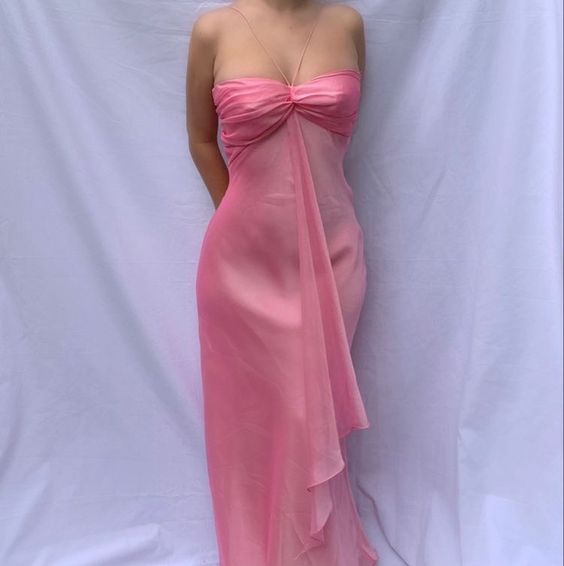 Pink Long Prom Dresses Sweet Formal Party Dress fg6344 - View 3 | VelvetHem