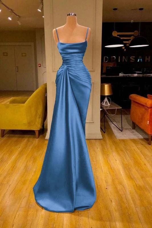 Spaghetti-Straps Prom Dress Mermaid With Ruffles fg6193 - View 2 | VelvetHem