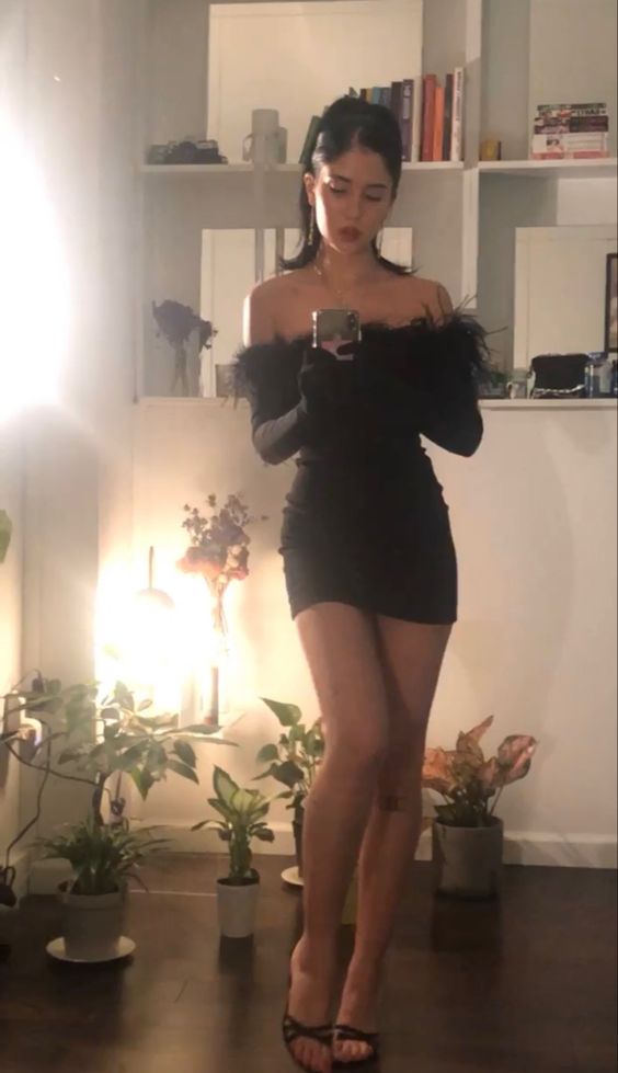 Black Sexy Off The Shoulder Short Prom Party Dresses fg6275 - View 2 | VelvetHem